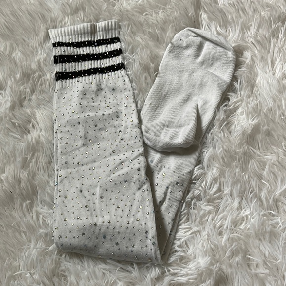 Sexy Bling Sparkly Rhinestone Over The Knee Socks - Picture 8 of 9